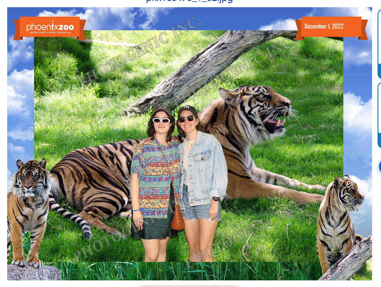 Grace and Allaire at the Phoenix Zoo